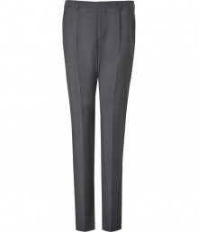 Bring some stylish pizzazz to your workweek look with these sophisticated pants from Hugo - Slim fit, front creases, off-seam pockets, back welt pockets with button - Pair with a sleek button down, matching blazer, and dress shoes for an office-to-evening ensemble