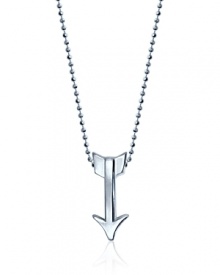 What's your sign? This beautifully rendered Arrow pendant necklace will help your stars align in polished sterling silver.