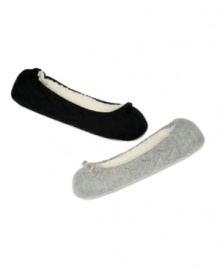 Tip toe through winter with these darling ballerina slippers by Charter Club. Tip toe through winter with these darling ballerina slippers by Charter Club.