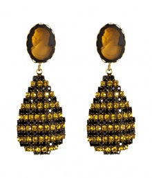 With their shimmering crystals and radiant tonal tincture, Dannijos drop earrings are a chic way to splash color into day and evening looks alike - Wear with everything from casual knits and jeans to fun cocktail dresses With their shimmering crystals and radiant tonal tincture, Dannijos drop earrings are a chic way to splash color into day and evening looks alike - Wear with everything from casual knits and jeans to fun cocktail dresses