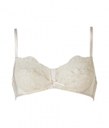 Channel vintage-inspired romance in this ultra-luxe lacy bra from La Perla - Soft lace-detailed cups, lace-up front, adjustable wide set straps, front bow details, back hook and eye closure - Perfect under virtually any outfit or paired with matching panties for stylish lounging Channel vintage-inspired romance in this ultra-luxe lacy bra from La Perla - Soft lace-detailed cups, lace-up front, adjustable wide set straps, front bow details, back hook and eye closure - Perfect under virtually any outfit or paired with matching panties for stylish lounging