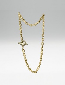 Traditional chain necklace with ornate toggle closure. Perfect gift idea CRYSTALLIZED - Swarovski Elements on toggle 18½ long Made in USA Traditional chain necklace with ornate toggle closure. Perfect gift idea CRYSTALLIZED - Swarovski Elements on toggle 18½ long Made in USA