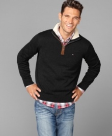 Weather or not. This 1/2-zip pullover from Tommy Hilfiger will be your go-to piece. Weather or not. This 1/2-zip pullover from Tommy Hilfiger will be your go-to piece.