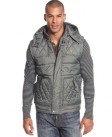 Options exchange: A puffer vest from LRG versatile enough to look good over a sweater or work well under a parka.