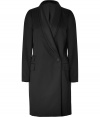 Finish your look on an elegant note with By Malene Birgers tuxedo-style coat, complete with a satin shawl lapel for that chic menswear feel - Double layered shawl lapel, long sleeves, buttoned cuffs, double buttoned front, flap pockets, kick-pleat - Tailored fit - Wear to cocktails with feminine sheath dresses, statement heels and a dusting of fine jewelry