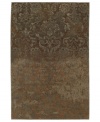 An antique-inspired damask design is intricately rendered with a deconstructed finish in the Devan area rug from Karastan. Crafted in the USA of pure New Zealand wool for ultimate comfort and supreme durability.