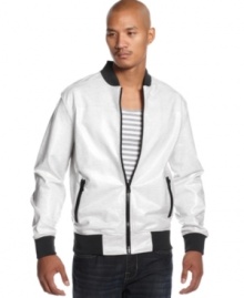 Chill out or work out with this Fangs Track Jacket by Sean John.