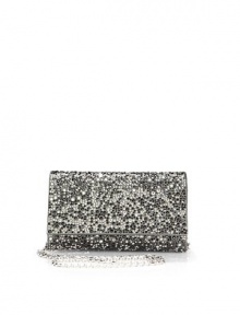 THE LOOKRemovable crossbody chainRectangular silhouetteMulticolor crystals alloverMagnetic snap flap closure One inside open pocketInside logo detailTHE MEASUREMENTCrossbody chain, 23 drop6½W X 4H X 1½DTHE MATERIALCrystalsViscose/silk liningORIGINMade in Italy THE LOOKRemovable crossbody chainRectangular silhouetteMulticolor crystals alloverMagnetic snap flap closure One inside open pocketInside logo detailTHE MEASUREMENTCrossbody chain, 23 drop6½W X 4H X 1½DTHE MATERIALCrystalsViscose/silk liningORIGINMade in Italy