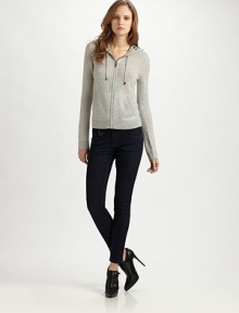 A beloved silhouette woven in luxury courtesy of its super-soft fabrication.Attached hoodLong sleevesFront zipperSlash pocketsAbout 22 from shoulder to hemCashmereDry cleanImported Model shown is 5'11 (180cm) wearing US size Small. A beloved silhouette woven in luxury courtesy of its super-soft fabrication.Attached hoodLong sleevesFront zipperSlash pocketsAbout 22 from shoulder to hemCashmereDry cleanImported Model shown is 5'11 (180cm) wearing US size Small.