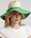 kate spade new york Dunes Lane Straw and Linen Sun Hat