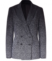 Perfect for adding a contemporary edge to your work look, Rag & Bones color fade herringbone blazer is a chic investment guaranteed to lends a cool note to your outfit - Peaked lapel, long sleeves, buttoned cuffs, double-breasted buttoned front, flap pockets - Tailored fit - Wear with everything from tees and leather leggings to tailored sheath dresses and heels Perfect for adding a contemporary edge to your work look, Rag & Bones color fade herringbone blazer is a chic investment guaranteed to lends a cool note to your outfit - Peaked lapel, long sleeves, buttoned cuffs, double-breasted buttoned front, flap pockets - Tailored fit - Wear with everything from tees and leather leggings to tailored sheath dresses and heels
