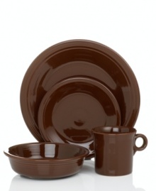 Celebrate the chip-resistant durability and cool Art Deco design that made Fiesta famous with their 4-piece place settings. With dinnerware and dishes in more than a dozen colors to love, you can mix, match, and create a look that's all your own. Celebrate the chip-resistant durability and cool Art Deco design that made Fiesta famous with their 4-piece place settings. With dinnerware and dishes in more than a dozen colors to love, you can mix, match, and create a look that's all your own.
