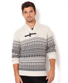 Dress in classic comfort with a cotton sweater from Nautica. Dress in classic comfort with a cotton sweater from Nautica.
