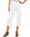 What could be more warm-weather-friendly than Style&co.'s white capri jeans? This pair features extra tummy control for the smooth look you love!