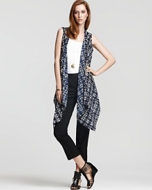 Undone, tied or wrapped, DKNY's check-print cozy top layers seamlessly over basic tops and tees for statement-making style. Undone, tied or wrapped, DKNY's check-print cozy top layers seamlessly over basic tops and tees for statement-making style.