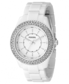 Go for a little glam with this chic watch from Fossil.