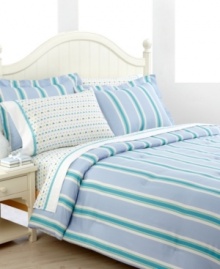 Make your escape every night with Tommy Hilfiger's Celina Lake comforter set. Featuring tailored stripes in cool, soothing hues, this ensemble instantly creates a relaxing ambiance with a hint of preppy polish. (Clearance) Make your escape every night with Tommy Hilfiger's Celina Lake comforter set. Featuring tailored stripes in cool, soothing hues, this ensemble instantly creates a relaxing ambiance with a hint of preppy polish. (Clearance)
