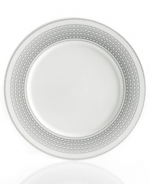 Set 5-star standards for your table with the graphite-patterned accent plate from Hotel Collection. Balancing a delicate look and exceptional durability, this translucent dinnerware is designed to cater virtually any occasion. Set 5-star standards for your table with the graphite-patterned accent plate from Hotel Collection. Balancing a delicate look and exceptional durability, this translucent dinnerware is designed to cater virtually any occasion.