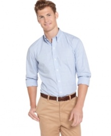 Slim down your go-to wardrobe staples with the streamlined look and tailored fit of this classic Izod checked shirt. (Clearance) Slim down your go-to wardrobe staples with the streamlined look and tailored fit of this classic Izod checked shirt. (Clearance)
