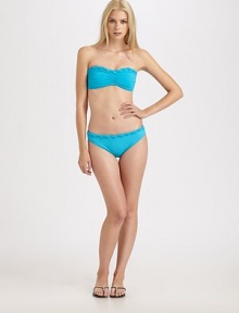 A classic hipster with a twist: this design features a braided trim. Braided waistband78% nylon/22% spandexHand washImportedPlease note: Bikini top sold separately. A classic hipster with a twist: this design features a braided trim. Braided waistband78% nylon/22% spandexHand washImportedPlease note: Bikini top sold separately.