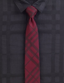 A tonal interpretation of the famous checks in a micro dot pattern woven of pure Italian silk.SilkDry cleanMade in Italy A tonal interpretation of the famous checks in a micro dot pattern woven of pure Italian silk.SilkDry cleanMade in Italy