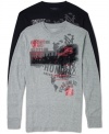 Just lounge or chillax wearing this fitted thermal t-shirt by Ecko Unltd.