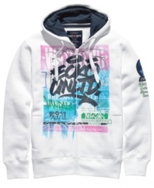 Tag up. This hoodie from Ecko Unltd has a gritty graphic for a true streetwear vibe. Tag up. This hoodie from Ecko Unltd has a gritty graphic for a true streetwear vibe.