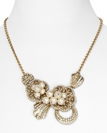 Make ornate jewelry your signature. Carolee's gold-plated pave collar is elegant yet easy-to-wear, adding heirloom-inspired sparkle to evening looks. Make ornate jewelry your signature. Carolee's gold-plated pave collar is elegant yet easy-to-wear, adding heirloom-inspired sparkle to evening looks.