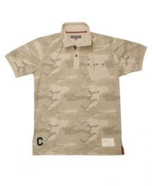Set your weekend wardrobe to neutral with this cool camo polo shirt from Cavi. (Clearance) Set your weekend wardrobe to neutral with this cool camo polo shirt from Cavi. (Clearance)