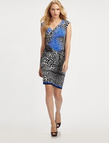 A bold, modern print emphasized by a unique asymmetric neckline.Surplice necklineSleevelessAbout 25 from natural waist88% nylon/12% elastaneDry cleanMade in Italy of imported fabricModel shown is 5'11 (180cm) wearing US size 4.OUR FIT MODEL RECOMMENDS ordering true size A bold, modern print emphasized by a unique asymmetric neckline.Surplice necklineSleevelessAbout 25 from natural waist88% nylon/12% elastaneDry cleanMade in Italy of imported fabricModel shown is 5'11 (180cm) wearing US size 4.OUR FIT MODEL RECOMMENDS ordering true size