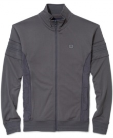 Zip into this sleek track jacket from Ecko Unltd and revamp your look with sporty style. Zip into this sleek track jacket from Ecko Unltd and revamp your look with sporty style.