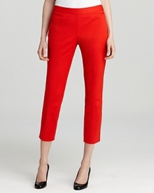 Embolden your look from the bottom up with these kate spade new york cropped pants boasting a siren hue and slim silhouette. Embolden your look from the bottom up with these kate spade new york cropped pants boasting a siren hue and slim silhouette.