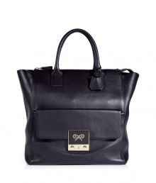 A modern must-have, this stylish update of the classic tote from cult-favorite accessory designer Anya Hindmarch will elevate your everday style - Large carryall shape, top zip closure, top carrying handles, front flap pocket with logo closure, small internal pockets, back zip pocket - Perfect for toting around your daily essentials, work, or stylish travel A modern must-have, this stylish update of the classic tote from cult-favorite accessory designer Anya Hindmarch will elevate your everday style - Large carryall shape, top zip closure, top carrying handles, front flap pocket with logo closure, small internal pockets, back zip pocket - Perfect for toting around your daily essentials, work, or stylish travel