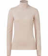 Your everyday style just got a luxe kick with this slim fitting cashmere turtleneck from Iris von Arnim - Turtleneck, long sleeves, ribbed cuffs and hem, slim fit - Style with slim trousers, jeans, or a figure-hugging pencil skirt