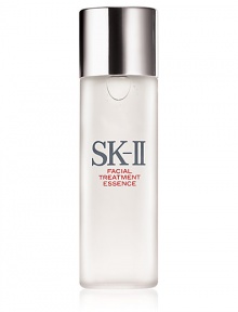 Skin Balancing Essence. The heart of the SK-II range. The second point in your Ritual. This unique Pitera-rich product moisturizes to improve texture and clarity for a more beautiful, glowing complexion. It contains the most concentrated amount of Pitera of all the SK-II skincare products--around 90% pure SK-II Pitera. It absorbs easily and leaves your skin looking radiant, with a supple, smooth feel. 2.5 oz. Skin Balancing Essence. The heart of the SK-II range. The second point in your Ritual. This unique Pitera-rich product moisturizes to improve texture and clarity for a more beautiful, glowing complexion. It contains the most concentrated amount of Pitera of all the SK-II skincare products--around 90% pure SK-II Pitera. It absorbs easily and leaves your skin looking radiant, with a supple, smooth feel. 2.5 oz.