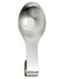 Give your spoons, spatulas and ladles a break with this small spoon rest from Martha Stewart Collection. Perfectly contoured for the task, it's a simple, stylish addition to your kitchen routine. Limited lifetime warranty. Give your spoons, spatulas and ladles a break with this small spoon rest from Martha Stewart Collection. Perfectly contoured for the task, it's a simple, stylish addition to your kitchen routine. Limited lifetime warranty.