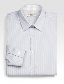 A tailored dress essential incredibly shaped in streamlined, striped cotton.Button-frontPoint collarCottonMachine washMade in Italy A tailored dress essential incredibly shaped in streamlined, striped cotton.Button-frontPoint collarCottonMachine washMade in Italy