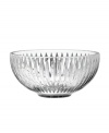 Stunning in Marquis by Waterford crystal, the Bezel bowl gleams from top to bottom with banded cuts inspired by vintage jewelry. Use simply for show or fill with fruit.