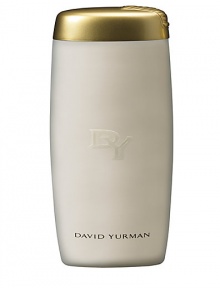 Cleanses and leaves a delicate fragrance with intertwining notes of exotic woods, patchouli, and waterlily. Packaged in a translucent white elongated bottle with a gold flip top cap, accented with the David Yurman signature cable motif. 6.8 oz. Cleanses and leaves a delicate fragrance with intertwining notes of exotic woods, patchouli, and waterlily. Packaged in a translucent white elongated bottle with a gold flip top cap, accented with the David Yurman signature cable motif. 6.8 oz.