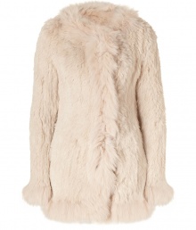 Exquisitely soft and equally luxurious, Matthew Williamsons rabbit fur coat is a glamorous investment tailored to multi-season sophistication - Collarless with fox fur trim, long sleeves, fox fur cuffs, hidden front hook closures - Long fitted silhouette - Pair with edgy leather separates and a finish of statement accessories Exquisitely soft and equally luxurious, Matthew Williamsons rabbit fur coat is a glamorous investment tailored to multi-season sophistication - Collarless with fox fur trim, long sleeves, fox fur cuffs, hidden front hook closures - Long fitted silhouette - Pair with edgy leather separates and a finish of statement accessories