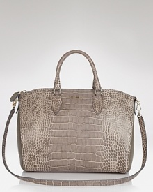 This season trade your typical slouchy carryall for this exotically embossed style from Max Mara. Crafted from leather and ideally sized for the daytime essentials, it's an effortless status update.