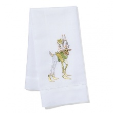 Whimsical interpretations of Santa's reindeer dress up this collection of linen tea towels from Patience Brewster. Whimsical interpretations of Santa's reindeer dress up this collection of linen tea towels from Patience Brewster.