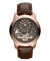 Fossil puts a twist on classic with this attractive dress watch.