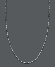 Punctuate your neckline with Giani Bernini's chic, dot dash-style chain. Sterling silver necklace can be worn alone or paired with your favorite pendant. Approximate length: 24 inches. Punctuate your neckline with Giani Bernini's chic, dot dash-style chain. Sterling silver necklace can be worn alone or paired with your favorite pendant. Approximate length: 24 inches.