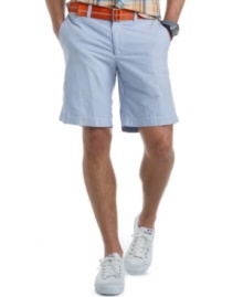 With classic, flat-front styling, these oxford short from Izod are the perfect companion to any casual shirt. With classic, flat-front styling, these oxford short from Izod are the perfect companion to any casual shirt.