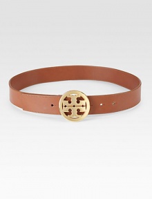 A classic design with goldtone signature hardware. LeatherZinc alloy signature buckleWidth, about ¾Made in USA A classic design with goldtone signature hardware. LeatherZinc alloy signature buckleWidth, about ¾Made in USA