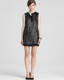 Light-catching sequins bring serious sparkle to this revel-ready DIANE von FURSTENBERG dress, tailored in a short and sweet silhouette. Light-catching sequins bring serious sparkle to this revel-ready DIANE von FURSTENBERG dress, tailored in a short and sweet silhouette.