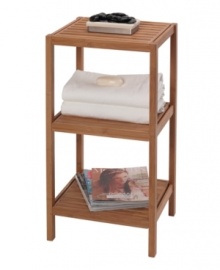 Take your organization to new heights with the Eco 3-shelf tower. Featuring hand-crafted, eco-friendly bamboo wood for decorative and functional storage perfect for the bath or any room in your home. Easy assembly, hardware included. Take your organization to new heights with the Eco 3-shelf tower. Featuring hand-crafted, eco-friendly bamboo wood for decorative and functional storage perfect for the bath or any room in your home. Easy assembly, hardware included.