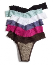 Lovely lace transforms this Maidenform thong into your pretty little secret. Style #40100 Lovely lace transforms this Maidenform thong into your pretty little secret. Style #40100