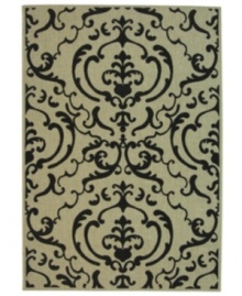Safavieh takes classic beauty outside of the home with this elegant rug, created with a specially designed sisal weave. In eye-catching beige and black colorways, this engaging piece makes the most of any outdoor patio, porch or balcony. (Clearance) Safavieh takes classic beauty outside of the home with this elegant rug, created with a specially designed sisal weave. In eye-catching beige and black colorways, this engaging piece makes the most of any outdoor patio, porch or balcony. (Clearance)